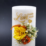 【受注生産】Bloom Candle ブルームキャンドル　 季節の花々やハーブで彩ったオリジナルキャンドル　