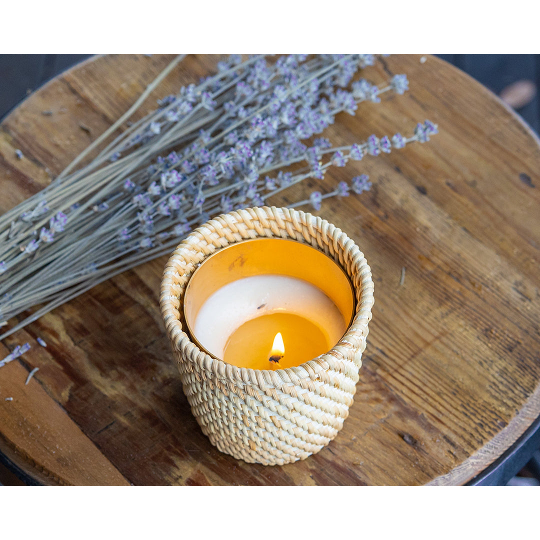 生キャンドルコンテイナー 籐カップ ナチュラル – Nama candle | 生